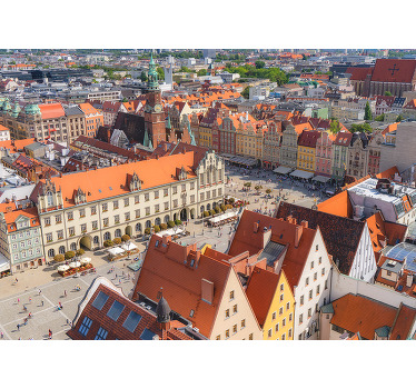 Rolgordijn woonkamer wrocław - TenStickers