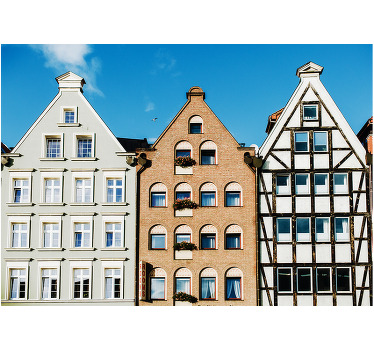 Rolgordijn woonkamer gdańsk gemberhuizen - TenStickers