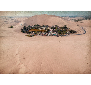 Rolgordijn woonkamer sandy huacachina - TenStickers