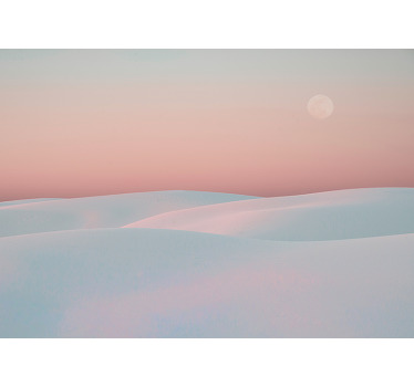 Rolgordijn woonkamer prachtig woestijnontwerp - TenStickers