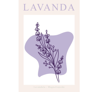 Estor enrollable salón lavanda minimalista - TenVinilo