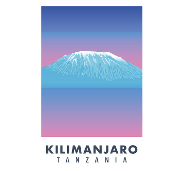 Estor enrollable salón kilimanjaro lona retro - TenVinilo