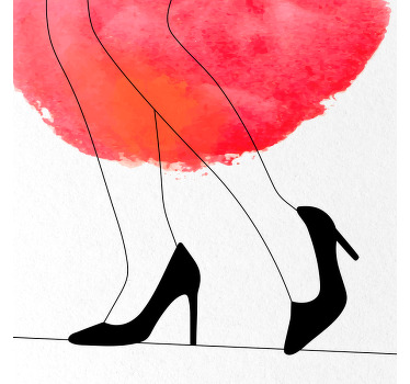 Estor enrollable salón vestido acuarelado degradado - TenVinilo