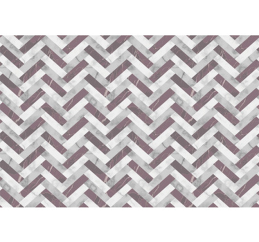 Estor enrollable salón patrón de estilo mid-century - TenVinilo