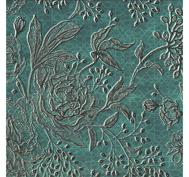 Estor enrollable salón flora oriental - TenVinilo