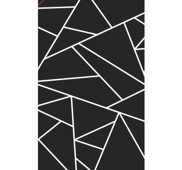 盲人客厅设计经典黑白马赛克 - TenStickers
