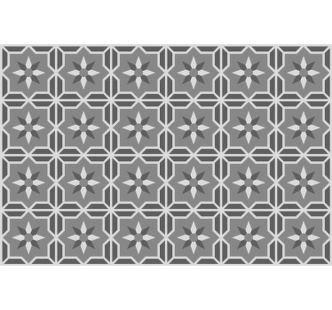 Estore de rolo cinzento geométrico com fundo cinza suave - TenStickers