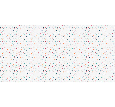 Estore de rolo cinzento estilo nórdico com pontos coloridos - TenStickers