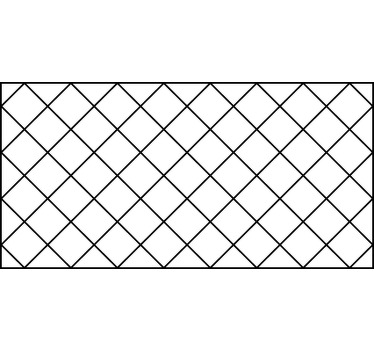 White window blind with black and white nordic squares - TenStickers