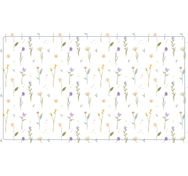 White window blind small spring branches - TenStickers