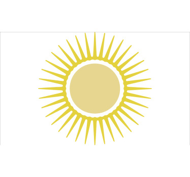 White window blind yellow sun - TenStickers