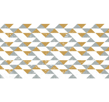 White window blind in kitchen geometric style - TenStickers