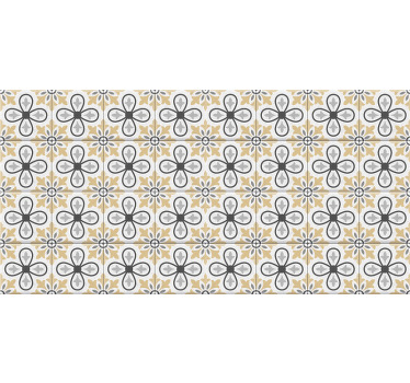 Estore de rolo bege azulejos retro para cozinha - TenStickers