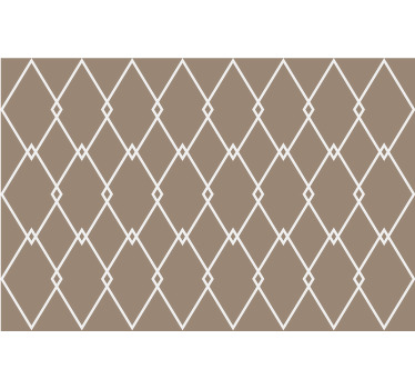 Beige roller blind in kitchen geometric style - TenStickers