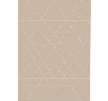 Estore de rolo bege mosaico de triângulos nórdicos - TenStickers