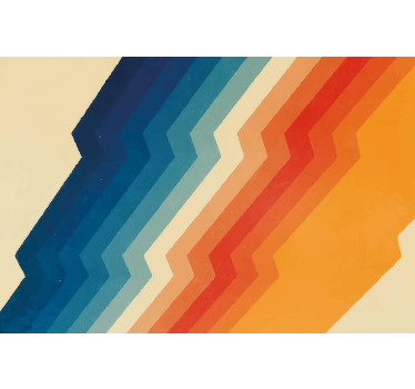 Estor enrollable beige patrón de rayos 70s - TenVinilo