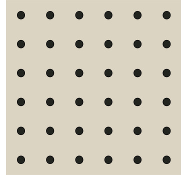 Estor enrollable beige con estampado de lunares - TenVinilo