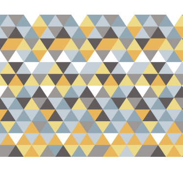 Estor enrollable habitación motivo triángulo escandinavo - TenVinilo