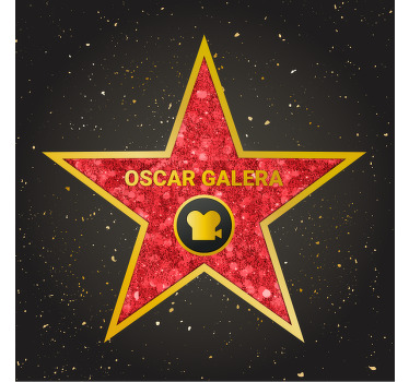 Blind bedroom customizable hollywood star accent - TenStickers