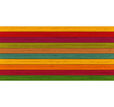 Blind bedroom multicolour wood texture vinyl carpet - TenStickers