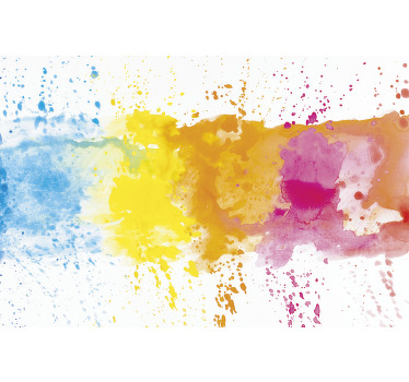 Estor enrollable habitación superficie salpicada colorida - TenVinilo