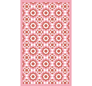 Estor enrollable habitación motivo cuadros rojos - TenVinilo