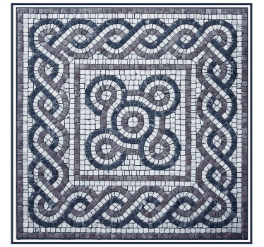 Estor enrollable habitación mosaico de piedras - TenVinilo