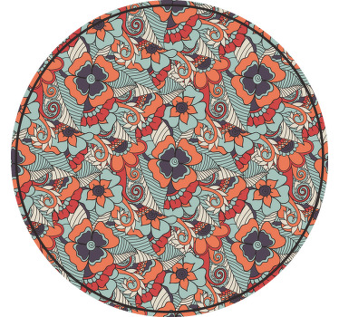 Estor enrollable habitación paisley floral - TenVinilo