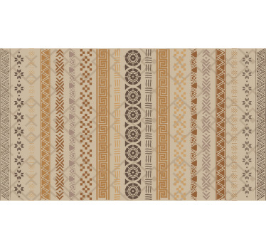 Estor enrollable habitación efecto sello puzzle marrón - TenVinilo