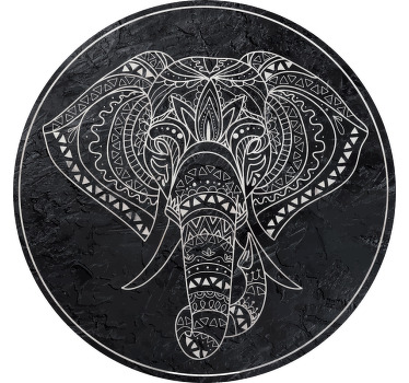 Estor enrollable habitación textura mármol elefante - TenVinilo