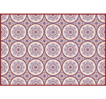 Estor enrollable habitación azulejos maioliche - TenVinilo