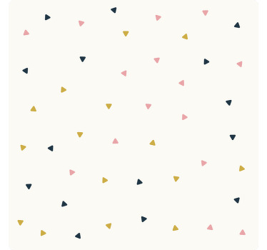 Estor enrollable habitación motivo triángulos minimalistas - TenVinilo