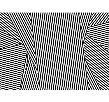 Estor enrollable habitación rayas superpuestas - TenVinilo