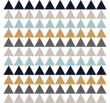 Estor enrollable habitación triángulos nórdicos sobrios - TenVinilo