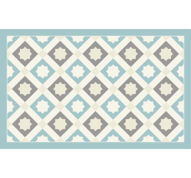 Estor enrollable habitación estrellas geométricas azules - TenVinilo