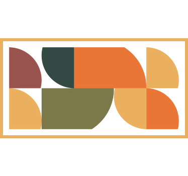 Estor enrollable habitación arte geométrico abstracto - TenVinilo