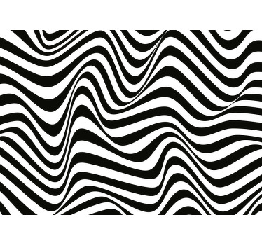 Raambekleding slaapkamer vinyl tapijt met 3d effect - TenStickers