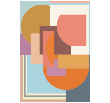 Estor enrollable habitación mosaico geométrico moderno - TenVinilo