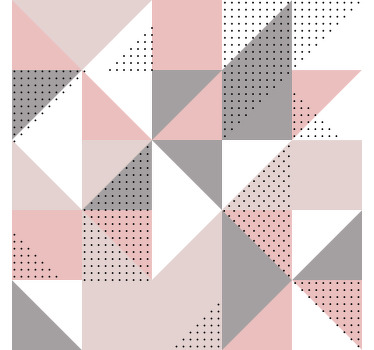 Estor enrollable habitación triángulos nórdicos pastel - TenVinilo