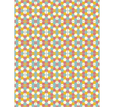 Estor enrollable habitación diseño geométrico - TenVinilo