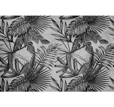 Estore de rolo cinzento plantas de concreto - TenStickers