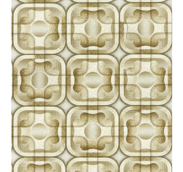 Vintage roller blind with retro design - TenStickers