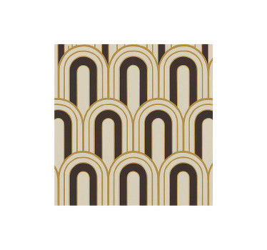 Vintage roller blind 1970s art deco arches - TenStickers