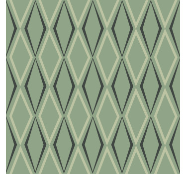 Vintage roller blind 1930s green diamonds - TenStickers