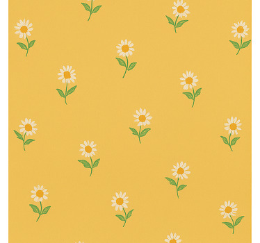 Vintage roller blind 1940s daisy nursery design - TenStickers
