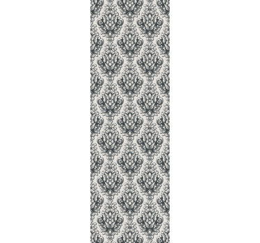 Retro rullegardin med elegante botaniske former - TenStickers