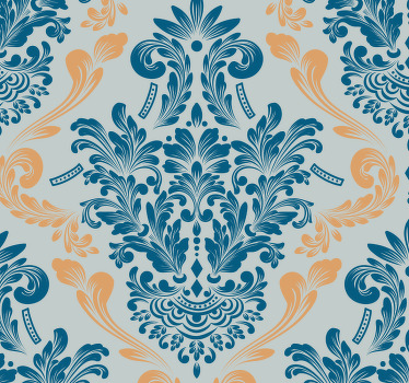 Retro rullegardin med elegant udsmykningsdesign - TenStickers