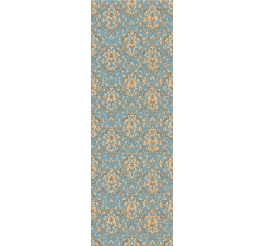 Retro rullegardin med udsøgt blomsterdamask - TenStickers