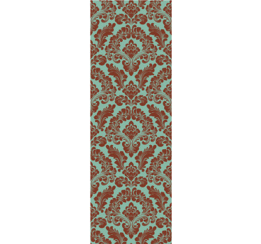 Retro rullegardin med elegant damaskprint - TenStickers
