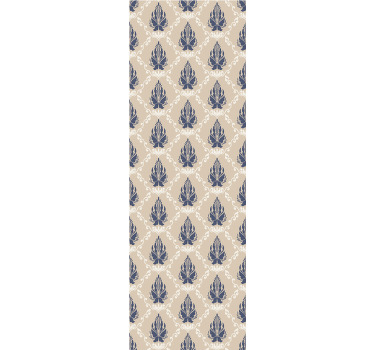 Vintage roller blind with leafy floral design - TenStickers